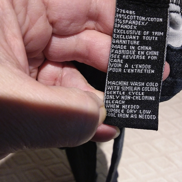 Calvin Klein pinstripe jeans with flowers - Picture 7 of 9